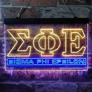 Sigma Phi Epsilon Symbol Neon-Like LED Sign