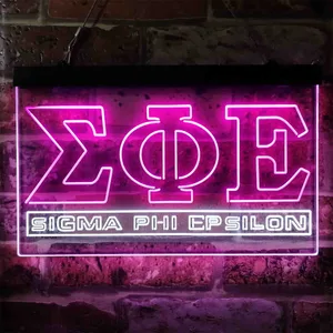 Sigma Phi Epsilon Symbol Neon-Like LED Sign