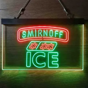 Smirnoff Ice Ice Cube Neon-Like LED Sign