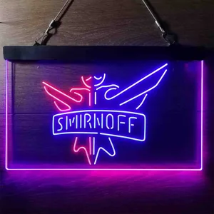 Smirnoff Logo Plain Neon-Like LED Sign