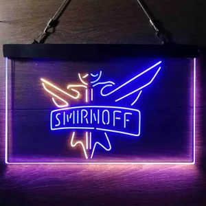 Smirnoff Logo Plain Neon-Like LED Sign
