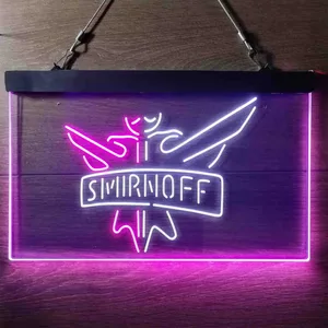 Smirnoff Logo Plain Neon-Like LED Sign
