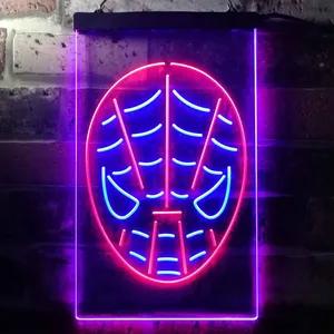 Spider-Man Face Neon-Like LED Sign
