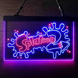 Splatoon 2 Neon-Like LED Sign