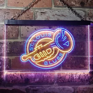 St Louis Blues Alternate Neon-Like LED Sign