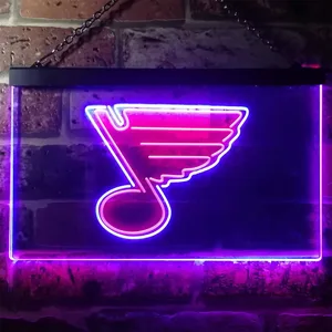 St Louis Blues Logo 1 Neon-Like LED Sign