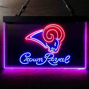 St. Louis Rams Crown Royal Neon-Like LED Sign - Legacy Edition