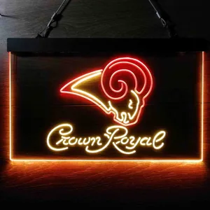 St. Louis Rams Crown Royal Neon-Like LED Sign - Legacy Edition
