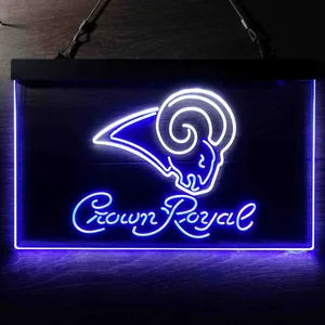 St. Louis Rams Crown Royal Neon-Like LED Sign - Legacy Edition