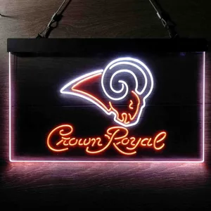 St. Louis Rams Crown Royal Neon-Like LED Sign - Legacy Edition
