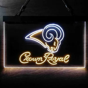 St. Louis Rams Crown Royal Neon-Like LED Sign - Legacy Edition