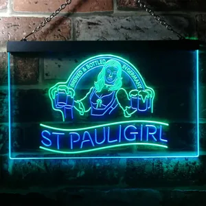 St. Pauli Girl Beer Girl Neon-Like LED Sign