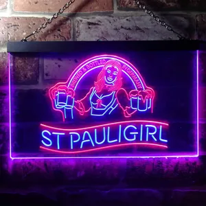 St. Pauli Girl Beer Girl Neon-Like LED Sign
