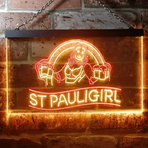 St. Pauli Girl Beer Girl Neon-Like LED Sign