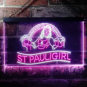 St. Pauli Girl Beer Girl Neon-Like LED Sign