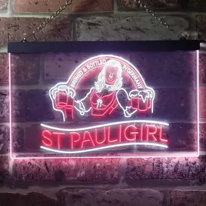 St. Pauli Girl Beer Girl Neon-Like LED Sign