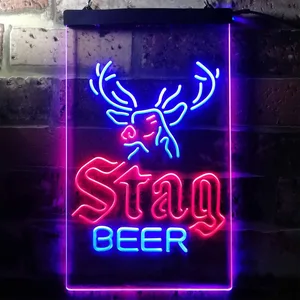 Stag Beer Deer Neon-Like LED Sign