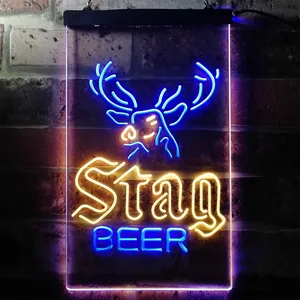 Stag Beer Deer Neon-Like LED Sign