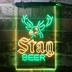 Stag Beer Deer Neon-Like LED Sign