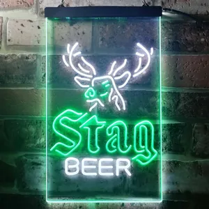 Stag Beer Deer Neon-Like LED Sign