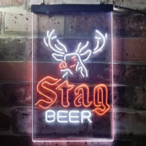Stag Beer Deer Neon-Like LED Sign