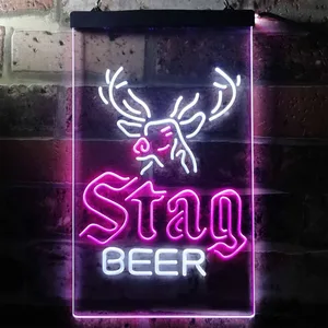 Stag Beer Deer Neon-Like LED Sign