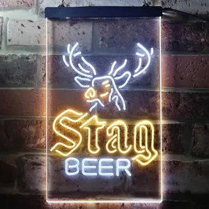 Stag Beer Deer Neon-Like LED Sign