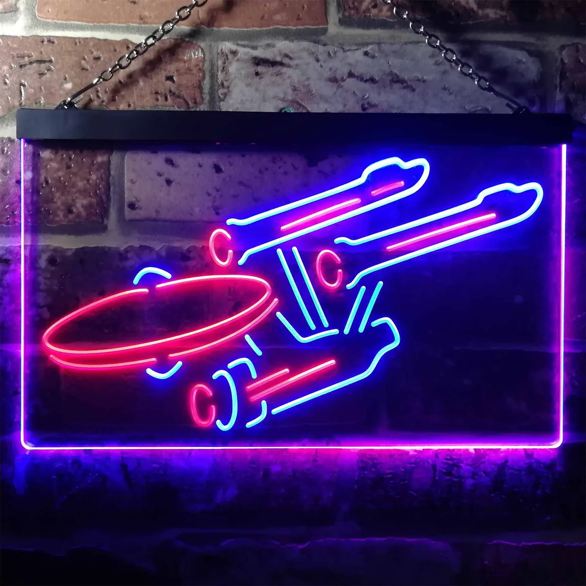 Star Trek Enterprise Neon-Like LED Sign