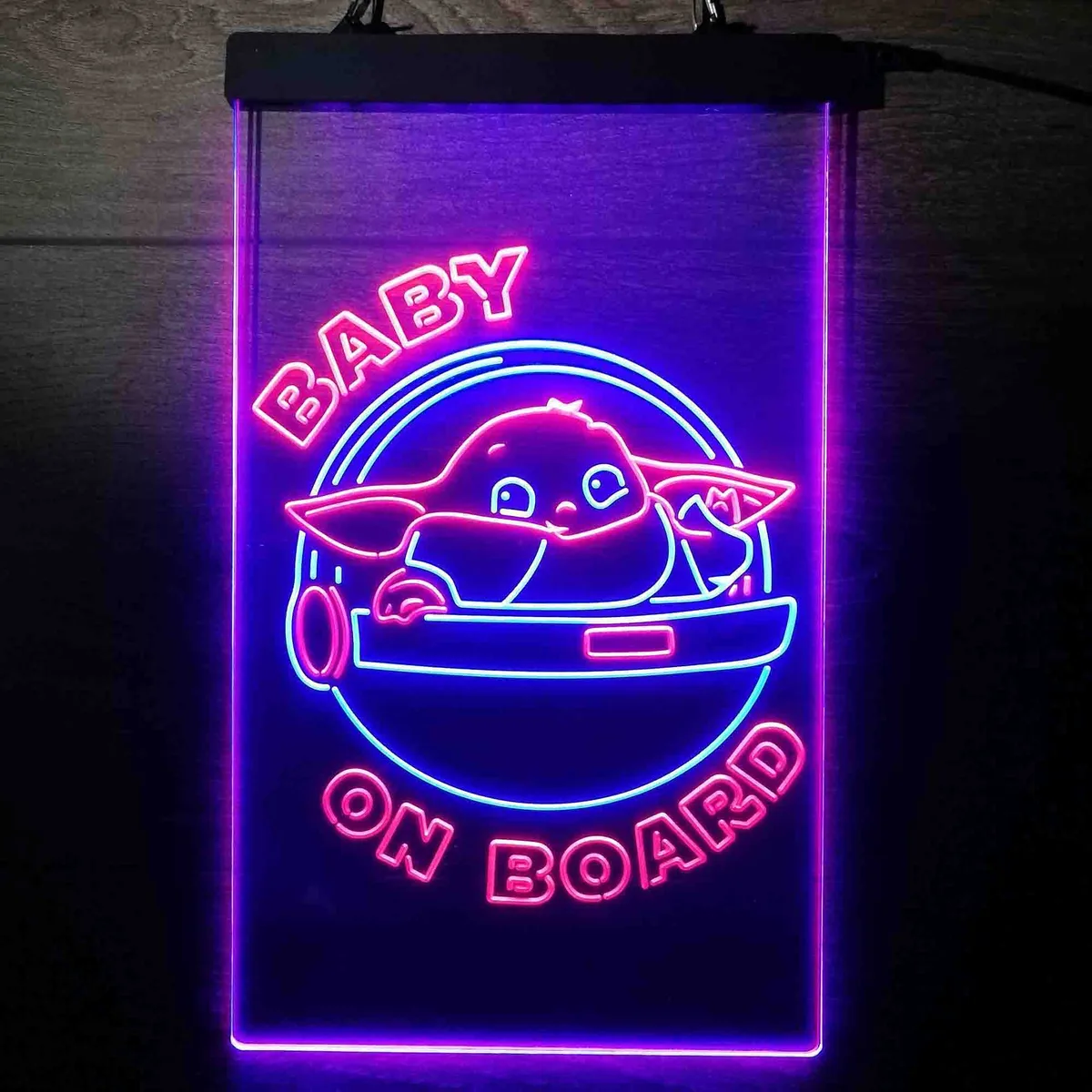Star Wars Baby Yoda Mandalorian Neon-Like LED Sign