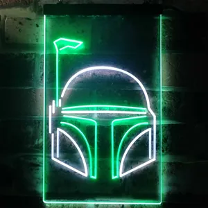 Star Wars Boba Fett Helmet Neon-Like LED Sign