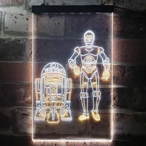 Star Wars R2D2 C3PO Neon-Like LED Sign