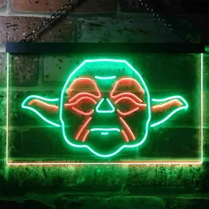 Star Wars Yoda Face Neon-Like LED Sign