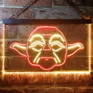 Star Wars Yoda Face Neon-Like LED Sign