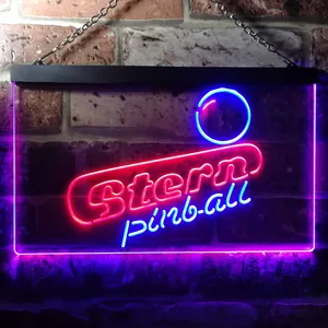 Stern Pinball Logo  Neon-Like LED Sign