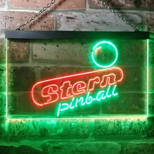 Stern Pinball Logo  Neon-Like LED Sign