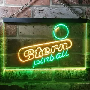 Stern Pinball Logo  Neon-Like LED Sign