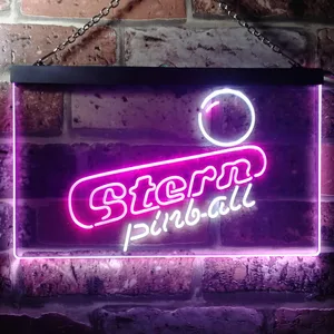 Stern Pinball Logo  Neon-Like LED Sign