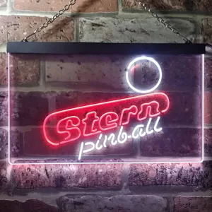 Stern Pinball Logo  Neon-Like LED Sign