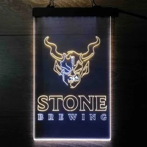 Stone Brewing Logo Neon-Like LED Sign
