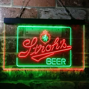 Stroh's Logo Neon-Like LED Sign