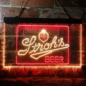 Stroh's Logo Neon-Like LED Sign