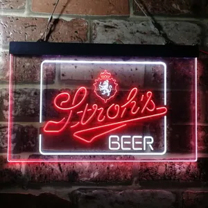 Stroh's Logo Neon-Like LED Sign