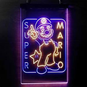 Super Mario Bros. Mario Neon-Like LED Sign