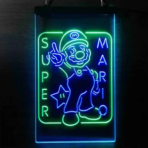 Super Mario Bros. Mario Neon-Like LED Sign