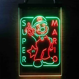 Super Mario Bros. Mario Neon-Like LED Sign