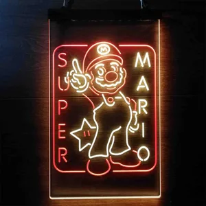 Super Mario Bros. Mario Neon-Like LED Sign
