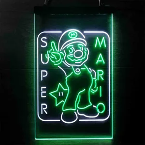 Super Mario Bros. Mario Neon-Like LED Sign