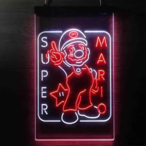 Super Mario Bros. Mario Neon-Like LED Sign
