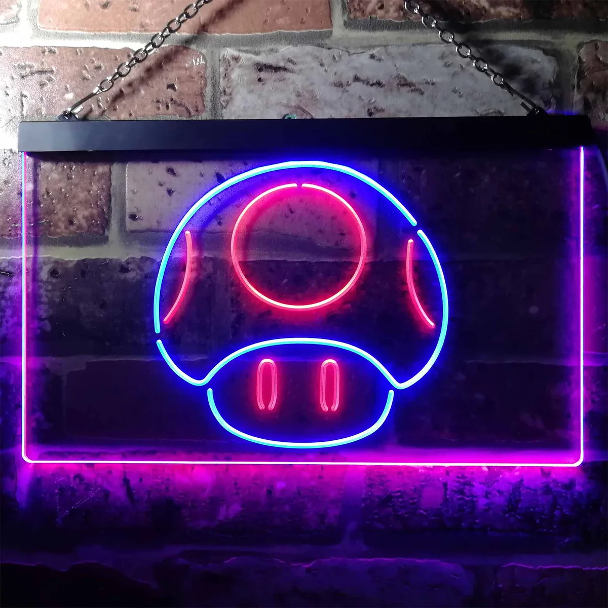 Super Mario Bros. Mushroom Neon-Like LED Sign