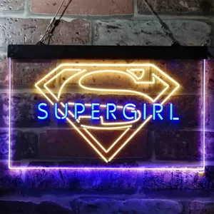 Supergirl Logo Neon-Like LED Sign
